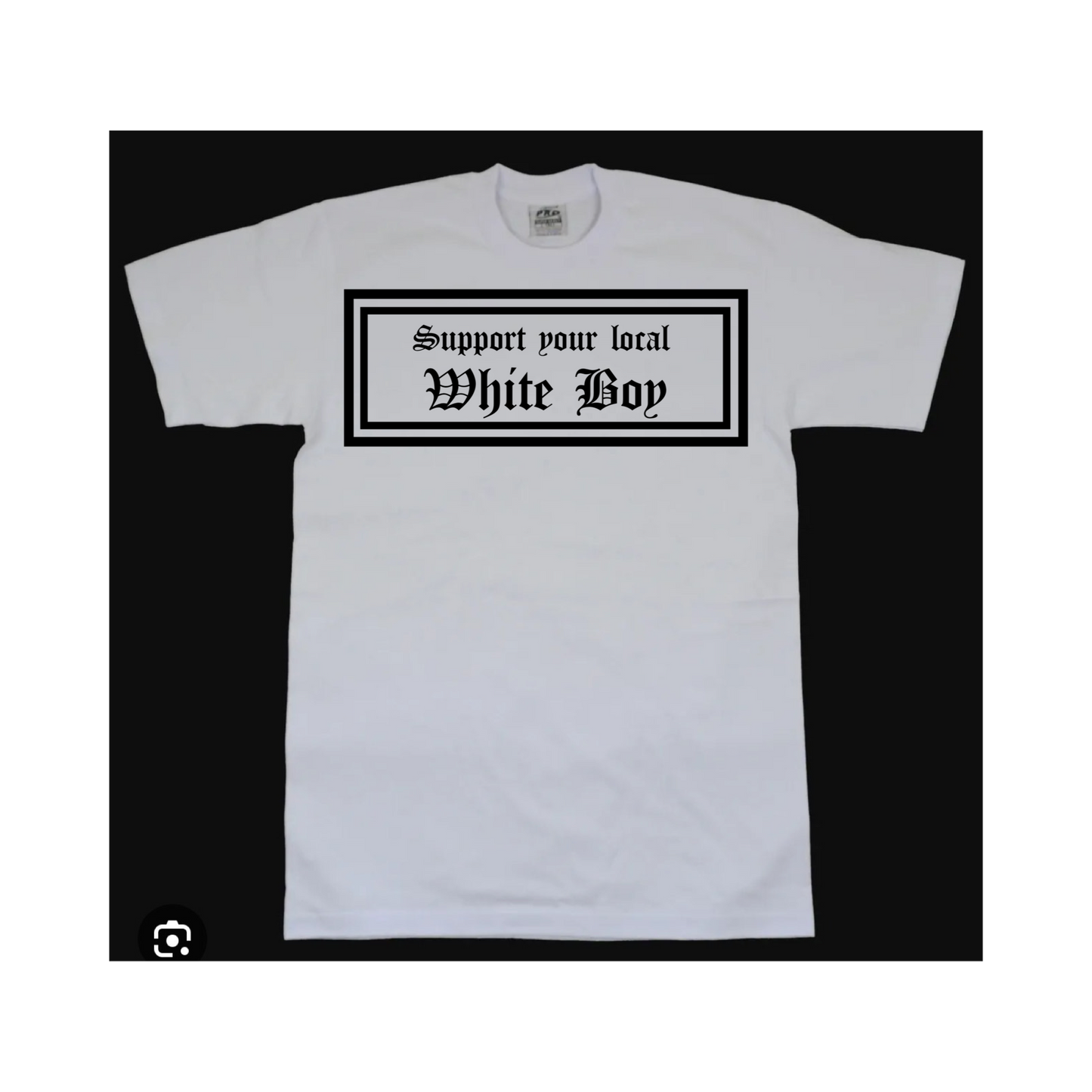 white w/ black