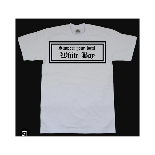 white w/ black